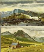 ‡ J. R. WEBSTER two oils on canvas - mountain landscapes, signed and dated '62, 22 x 33cms and 20