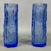 BELIEVED WHITEFRIARS PAIR OF BARK VASES, 16.6cms (h) Provenance: private collection Ynys Môn