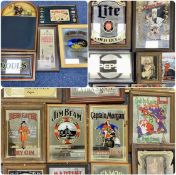 LARGE COLLECTION OF PUB ADVERTISING MIRRORS, including Olympia Beer, Pepsi, Southern Comfort,