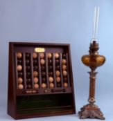 MIXED COLLECTABLES, Remy Martin advertising 'Connect 4' type wooden ball game, 47 (h) x 42cms (w)