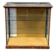 J.S. FRY & SONS MAHOGANY CONFECTIONER'S DISPLAY CASE, 67 (h) x 71 (w) x 38cms (d) Provenance: The