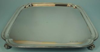 SILVER SALVER, Edward Viners, Sheffield 1931, 34.5cms, 48.7ozt Provenance: private collection