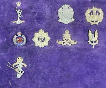 BRITISH MILITARY CAP BADGES, including Special Air Service, Royal Electrical & Mechanical Engineers,