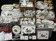 PORTMEIRION BOTANIC GARDEN TABLE & KITCHENWARE, massive quantity including storage jars,