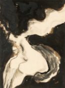 ‡ MICHAEL CULLIMORE (Welsh, 1936-2021) ink, chalk and watercolour - 'Leda', signed, dated verso