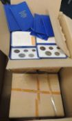 FIRST DECIMAL COIN PACKS, approx. 400, in original card delivery boxes Provenance: private