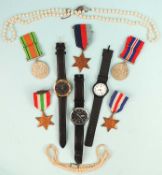 WWII MEDAL GROUP, comprising 1939-45 Star, France & Germany Star, Italy Star, War medal, and Defence