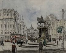 WILLIAM ALOYSIUS JOHNSON (1892-1943) watercolour and pencil - entitled verso 'King Charles at