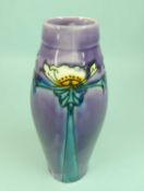 MINTONS SECESSIONIST VASE, pattern no. 18, purple ground, printed and impressed marks, 21cms (h)