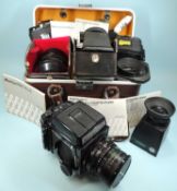 MAMIYA RB67 PROFESSIONAL CAMERA, serial no. C189922, with Mamiya-Sekor 65mms f/4.5 lens, 120 and 220