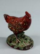 ANITA HARRIS HAND-PAINTED FIGURE OF A RED HEN, signed in gold, 14cms (h) Provenance: private