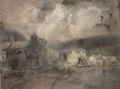 WILLIAM SELWYN (b. 1933) limited edition (23/300) print - untitled, coastal village, Nefyn, Penllyn,