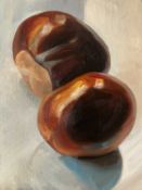 SIMON GOSS oil on canvas board - 'Conkers 7 & 8 (Sixers)', signed verso, dated 2022, 25 x 35cms
