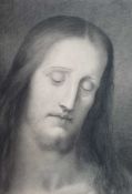 E. A. NORBURY (1849-1918) charcoal - 'Christ', signed, dated possibly 1879, 71 x 53cms Comments: