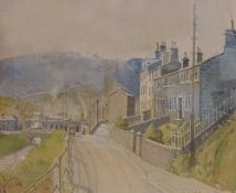 MAURICE GREENWOOD (1930-2022) watercolour - 'Rochdale Leeds Canal', signed, 33 x 45cms Comments: