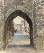 MAVIS BLACKBURN (1923-2005) oil on board - 'Sketch, Conwy', signed, 29 x 25cms Comments: unframed