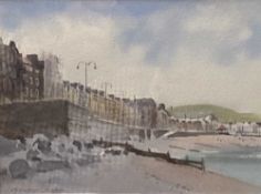 GERRY BALL (b. 1948) watercolour - 'Aberystwyth, Morning Light', signed, 13 x 18cms Provenance:
