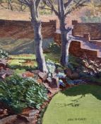 MAVIS BLACKBURN (1923-2005) oil on board - 'Park in Winter', signed, 30 x 26cms Comments: unframed