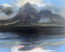 PETE JONES acrylic on canvas - 'Cwm Idwal', unsigned, 59 x 49cms Comments: framed