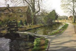 HARRY ROBERTSON (b. 1943) oil on panel - 'In the Cotswolds', signed, 36 x 51cms Comments: framed