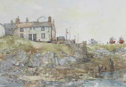 AUDREY HIND (b. 1936) limited edition (401/500) digital print - 'Salt Island', signed, 19 x 28cms