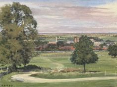 JEREMY YATES (b. 1947) oil - 'Bodelwyddan', signed, 25 x 36cms Comments: unframed