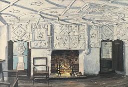 E. SCOTT JONES oil - 'Wynne Room, Plas Mawr, Conwy', signed, 32 x 48cms Comments: framed