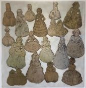 ANN BRIDGES limited edition (3/6) collograph - 'Lady Bells', signed, 38 x 38cms Comments: mounted