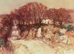 AUDREY HIND (b. 1936) digital print - 'Werthyr', signed, 31 x 42cms Comments: mounted