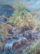 S. B. ADAMS watercolour - untitled landscape, signed, dated c. 1863, 58 x 44cms Provenance: