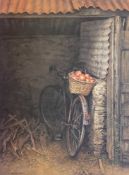 GERRY BALL (b. 1948) digital print - 'Mister Sparrow's Bike', signed, 40 x 27cms Comments: mounted