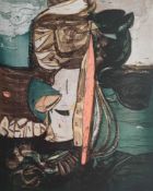 MAURICE COCKRILL (1936-2013) limited edition (26/35) etching - 'Wheat', signed and dated 1998, 71