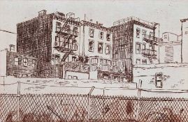 AUSTIN COLE artist's proof etching - 'New York 7', signed, 10 x 17cms