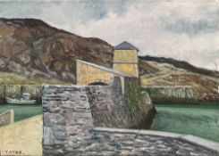 JEREMY YATES (b. 1947) oil - 'Porth Amlwch', signed, 26 x 26cms Comments: unframed