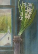 JOAN CONNELL (b. 1925) watercolour - 'White Hyacinth', signed and dated 1993, 54 x 39cms Comments: