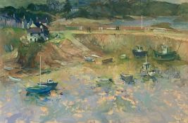 AUDREY HIND (b. 1936) limited edition (246/350) digital print - 'Cemaes', signed, 41 x 51cms