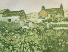 AUDREY HIND (b. 1936) limited edition (37/75) aquatint - 'Borthwen', signed, 30 x 37cms Comments: