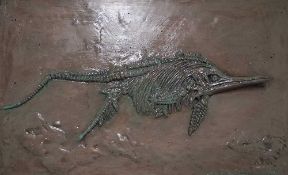 BARRY DAVIES herculite - 'Stenopteygius Quadriscissus', signed and dated 2019, 19 x 31 x 2cms