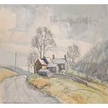 MAURICE GREENWOOD (1930-2022) watercolour - 'The Road to Tremadog', signed, 25 x 35cms Comments: