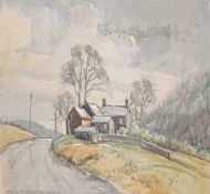 MAURICE GREENWOOD (1930-2022) watercolour - 'The Road to Tremadog', signed, 25 x 35cms Comments: