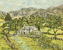 ‡ G. DAWSON oil on board - Snowdonia farmhouse, signed lower left, 44 x 55cms Provenance: private