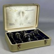 CASED SET OF SIX MOSER CLUB'S PHYSIOGNOMICAL MINIATURE SNIFTERS, designed by Frantisek Pavel