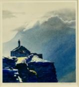 ‡ ROB PIERCY (Welsh, b. 1946) colour print - ruined Shed, Dinorwic Quarry 'Chwarel Dinorwic', signed