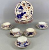 GAUDY WELSH OYSTER PATTERN TEAWARE, 15 pieces Provenance: private collection Gwynedd