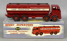 DINKY TOYS 943 LEYLAND OCTOPUS ESSO TANKER, red body, in good blue striped box Provenance: private