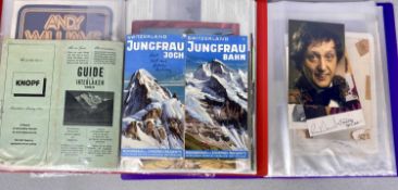 AUTOGRAPH COLLECTION, includes Mike Pender and Frank Allen (Searchers), Paul Daniels and Debbie