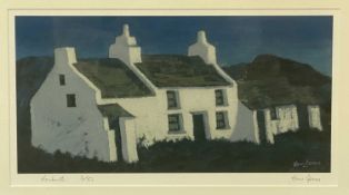 ‡ HUW JONES limited edition (3/50) print - 'Henborth', signed, numbered and titled in pencil, 25.5 x