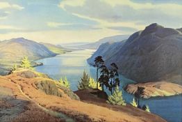 ‡ W. HEATON COOPER large colour print - 'Ullswater', signed in pencil 'Julian Cooper', 51 x 73cms