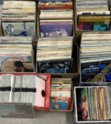 LARGE ASSORTMENT OF LP RECORDS, mainly 1950s-80s, including jazz, big band, etc., with some single