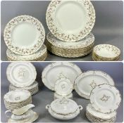 ROYAL DOULTON MONTEIGNE PATTERN DINNERWARE, including circular lidded tureen and two oval